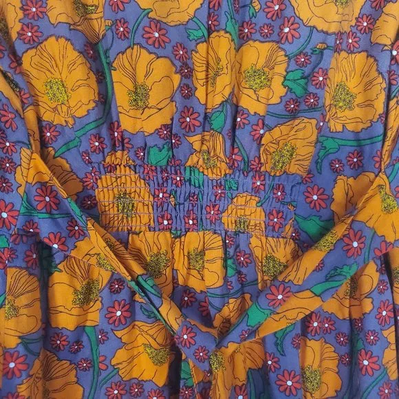 Dawn O’Porter x Joanie: 70's retro style maxi dress, size US 10 (EUC) - Picture 11 of 13